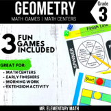 3rd Grade Geometry Games and Centers | Shape Attributes