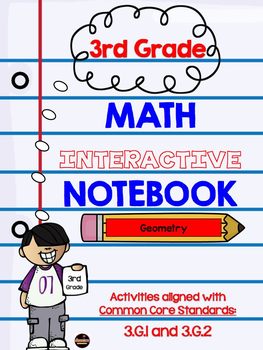 Preview of 3rd Grade Geometry Interactive Notebook