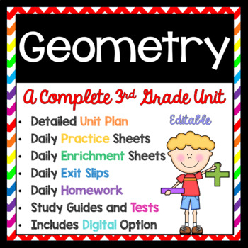 Preview of 3rd Grade Geometry Unit
