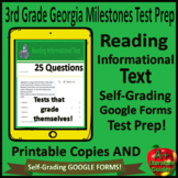 3rd Grade Georgia Milestones Reading Informational Text Pr