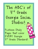 3rd Grade Georgia Social Studies ABC's Flip Book