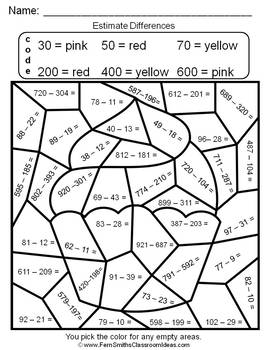 best of 3rd grade color by number coloring pages