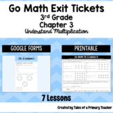 3rd Grade Go Math Chapter 3 Exit Tickets Multiplication *D