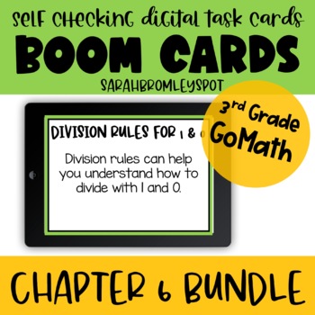 Preview of 3rd Grade Chapter 6 Resource Boom Card™ Bundle | Division