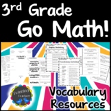 3rd Grade Go Math | Vocabulary Resources | Whole Year