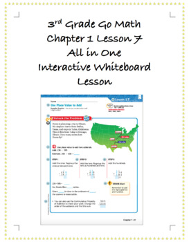 Preview of 3rd Grade GoMath Interactive Flip Chart Ch. 1 Lesson 7