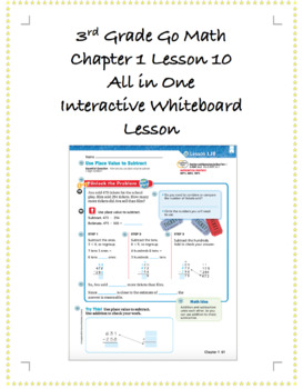 Preview of 3rd Grade GoMath Interactive Flip Chart Ch. 1 Lesson 10
