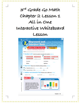 Preview of 3rd Grade GoMath Interactive Flip Chart Ch. 2 Lesson 1
