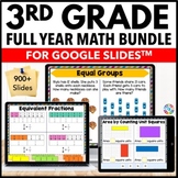 3rd Grade Google Classroom Math Activities Bundle | Distan
