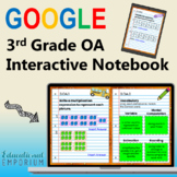 3rd Grade Google Classroom Math Interactive Notebook, Digi