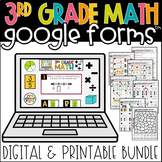 3rd Grade Math Google Forms™ Quizzes YEAR-LONG Assessment 