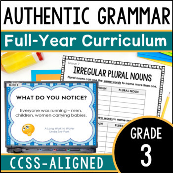 Preview of 3rd Grade Grammar Curriculum - Lessons, Activities, & Assessments (70% OFF!)