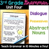 3rd Grade Grammar Dialogue Possessives Abstract Nouns