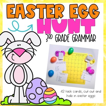 Preview of 3rd Grade Grammar Easter Egg Hunt