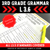 3rd Grade Grammar- L 3.6 Activities