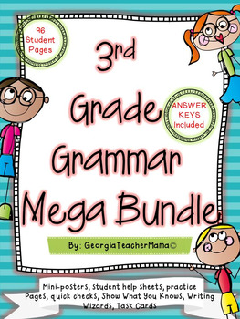 Preview of 3rd Grade Grammar Mega Bundle