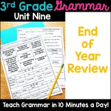 3rd Grade Grammar Review Unit 9 End of Year Review Unit