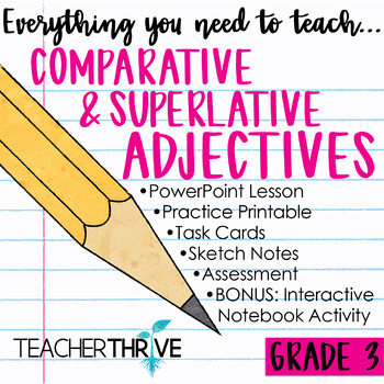 Preview of 3rd Grade Grammar Unit: Comparative and Superlative Adjectives