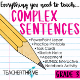 3rd Grade Grammar Unit: Complex Sentences