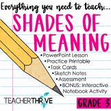 3rd Grade Grammar Unit: Shades of Meaning