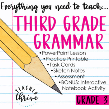 Preview of 3rd Grade Grammar and Language Bundle