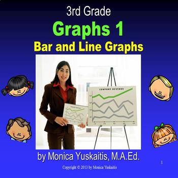 Preview of 3rd Grade Graphs 1 - Bar & Line Graphs Powerpoint Lesson