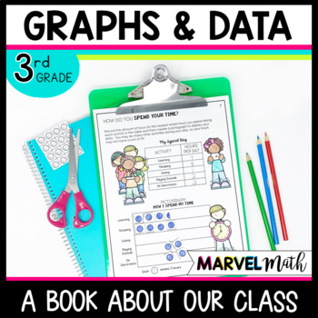 Preview of 3rd Grade Graphs and Data Book Pictographs, Bar Graphs, Dot Plots