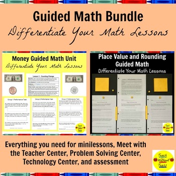 Preview of 3rd Grade Guided Math Bundle