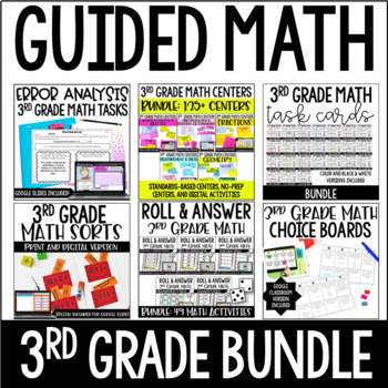 Preview of 3rd Grade Guided Math Centers (Mega Bundle)