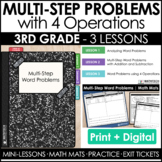 3rd Grade Multi-Step Word Problems with 4 Operations Guide