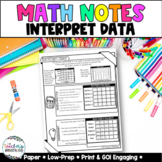 3rd Grade Guided Math Notes- Interpret & Represent Data - 