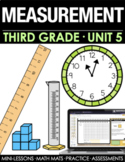 3rd Grade Time, Perimeter, Area, Weight & Volume Math Curriculum