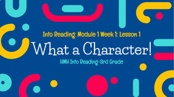 Preview of 3rd Grade HMH Into Reading Module 1: Week 1-Day 1 Google Slides *EDITABLE*