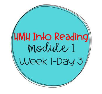 Preview of 3rd Grade HMH Into Reading Module 1: Week 1-Day 3 Lesson Plan *EDITABLE*