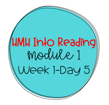 Preview of 3rd Grade HMH Into Reading Module 1: Week 1-Day 5 Lesson Plan *EDITABLE*