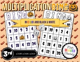 3rd Grade Halloween Multiplication Bingo Game