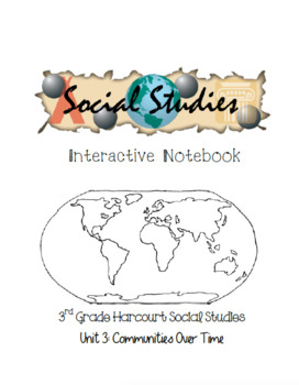 Preview of 3rd Grade Harcourt Social Studies Interactive Notebook Unit 3