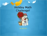 3rd Grade Holiday Math Challenge - Interactive Quiz