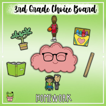 3rd grade homework choice board