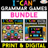 3rd Grade I CAN Grammar Games & Centers | DIGITAL & PRINT Bundle