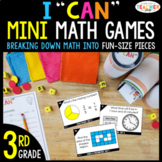 3rd Grade I CAN Mini Math Games BUNDLE | 45 Games & Centers