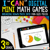 3rd Grade I CAN Mini Math Games DIGITAL BUNDLE | 45 Games 