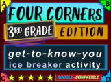 3rd Grade Ice Breaker - "FOUR CORNERS" get-to-know-you game