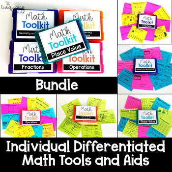 Preview of 3rd Grade Individual Math Tool Kit Aids Year Long Bundle Distance Learning