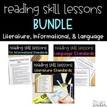 Preview of 3rd Grade Informational, Literature, and Language Lessons BUNDLE