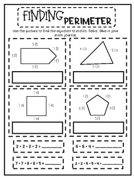 perimeter and area worksheets on go math