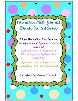 Preview of Interactive Math Journals 3rd Grade NBT and OA Bundle