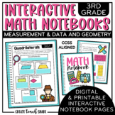 Math Interactive Notebook 3rd Grade Measurement & Data and