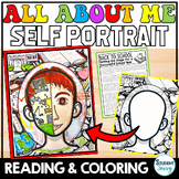 All About Me First Day of School Coloring Pages Self Portr