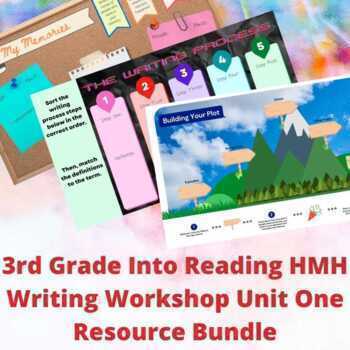 Preview of 3rd Grade Into Reading HMH Writing Workshop Unit 1 Narrative Resource Bundle